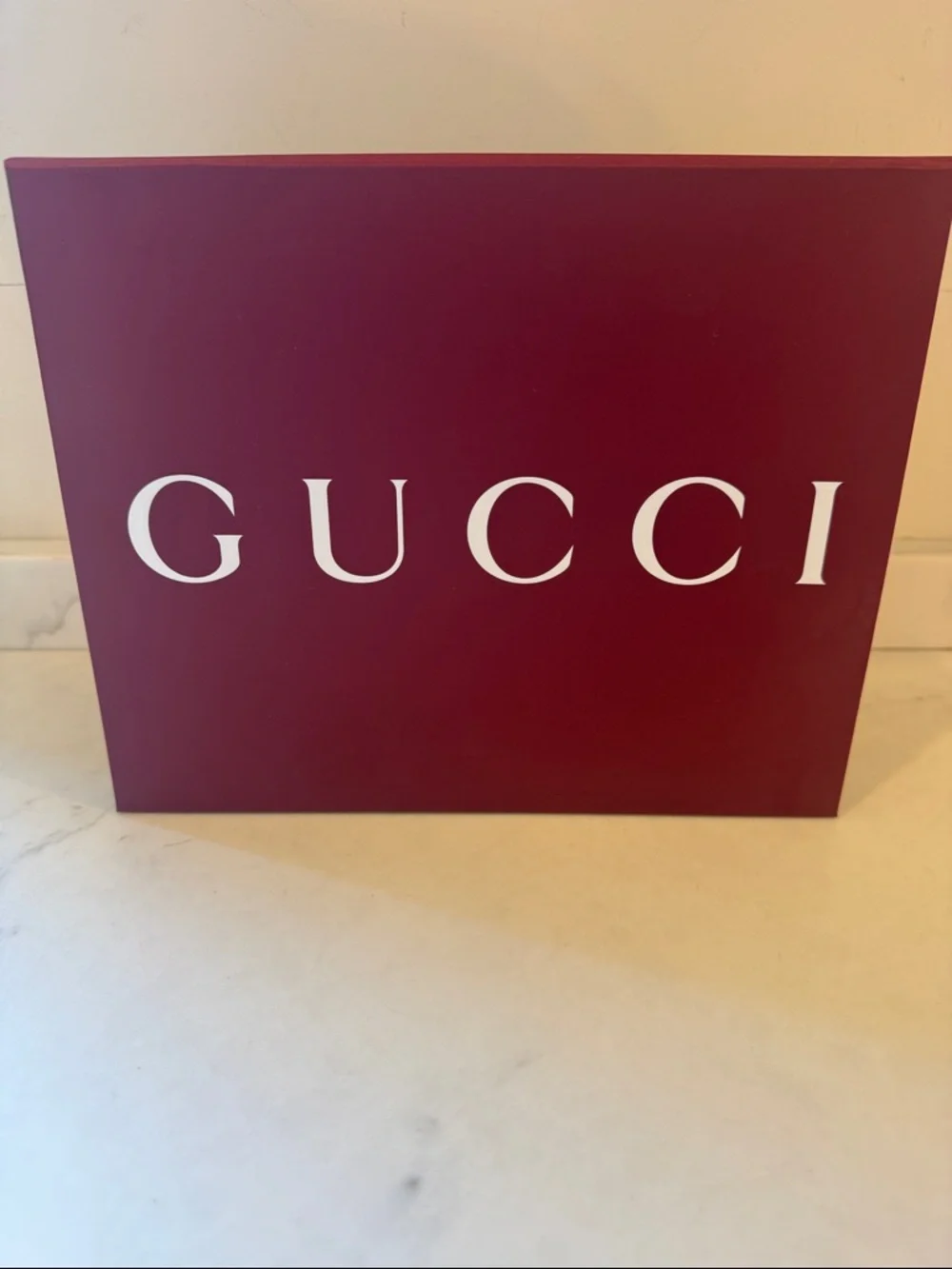 Gucci Burgundy Logo Gift Box 10.5x8.5x5
